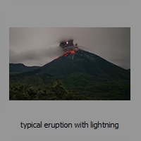 typical eruption with lightning